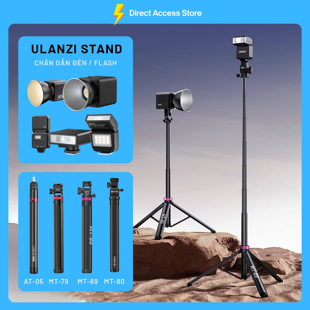 Ulanzi MT-79 Chân đèn kiêm tripod cầm tay cao tối đa 2m chính hãng