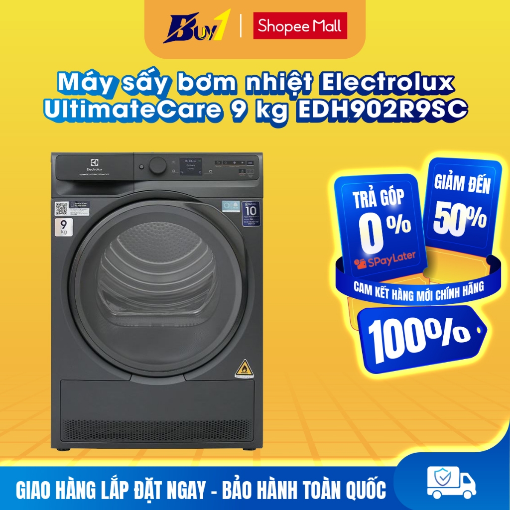 EDH902R9SC - Máy sấy bơm nhiệt Electrolux UltimateCare 9 kg EDH902R9SC - Hàng chính hãng