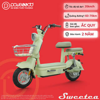 [Xe Điện Học Sinh] Xe Máy Điện POWELLDD Sweetea Nhỏ Gọn - Thời Trang
