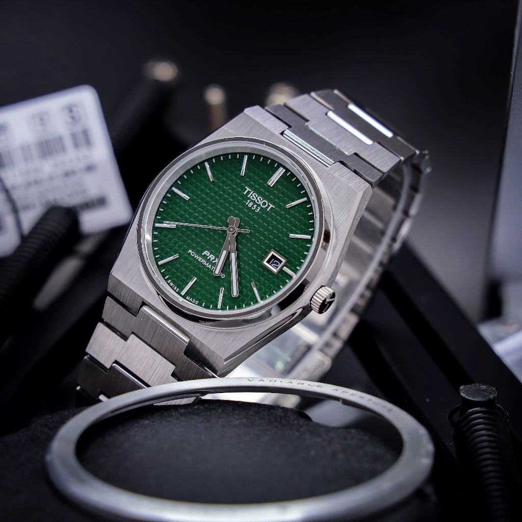 Đồng hồ nam Ti$$0t PRX Powermatic 80 TT137.407.11.051.00, Full box, Luxury diamond watch