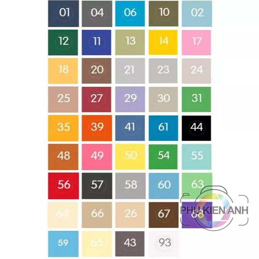 Phông Giấy 2.72x10m Chuẩn Mỹ, Phông nền Studio nhiều màu tùy chọn