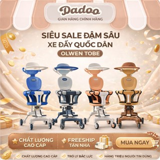 Xe Đẩy Gấp Gọn OLWEN PLUS TOBE Có Đệm Mái Che Chịu Tải Trọng 30KG cho bé Từ 6 tháng
