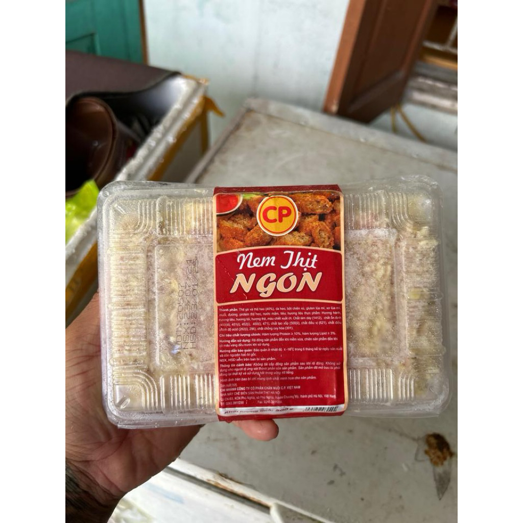 Nem thịt Ngon CP hộp 500g, chuẩn vị nem chua rán Hà Nội [giao hàng hỏa tốc HN