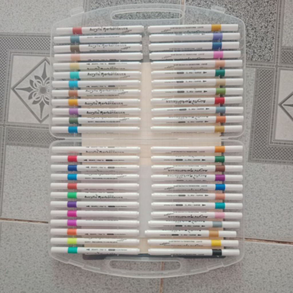 Hộp màu acrylic maker 48 cây 1 đầu