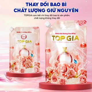 Nước Giặt Xả TopGia Hương Hoa Nắng Dịu Nhẹ Đánh Bay Vết Bẩn Lưu Hương 72H