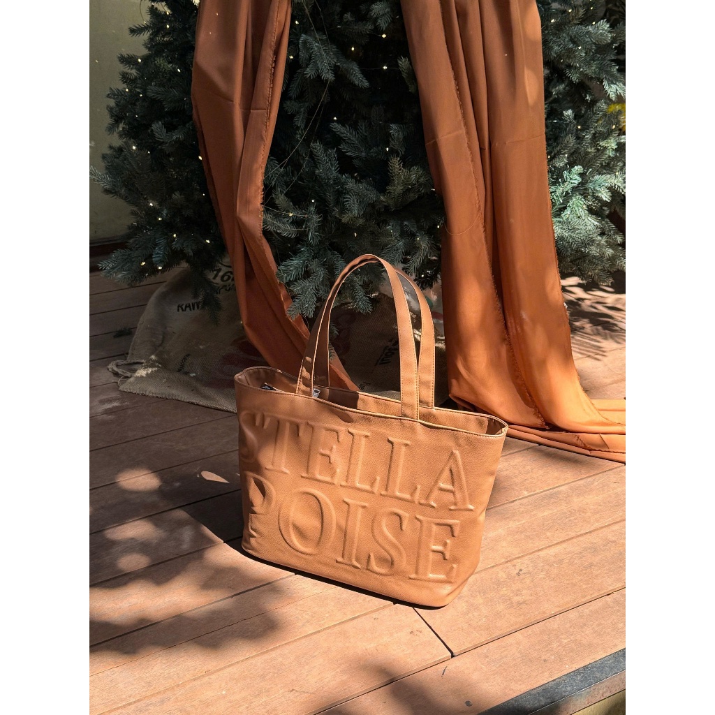 [Có sẵn + Hoả tốc] Túi Tote Stella Poise “Signature Bag” Da PU Cao Cấp Đeo Vai Phù Hợp Mang Daily