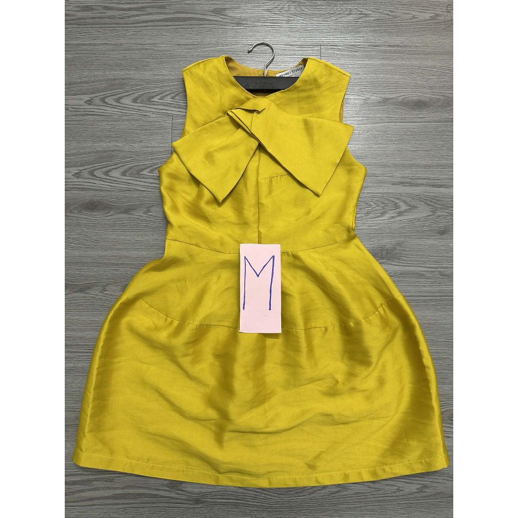 (Tlý) Đầm tiệc Tafta nơ bồng xoè tag Meimei Studio sizeM (eo<74) tôn dáng tiểu thư sang hotgirl xinh