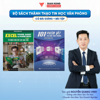 Bộ Sách Thành Thạo Báo Cáo Excel Và 101 Phím Tắt Trong Tin Học ĐÀO TẠO TIN HỌC Kèm Video Bài Giảng Và Bài Tập Thực Hành