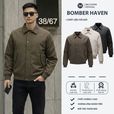 Áo Khoác nam thu đông Haven MKCLEVER chất liệu vải gió, mặc nhẹ giữ nhiệt tốt, form dáng trẻ trung chuẩn nam tính