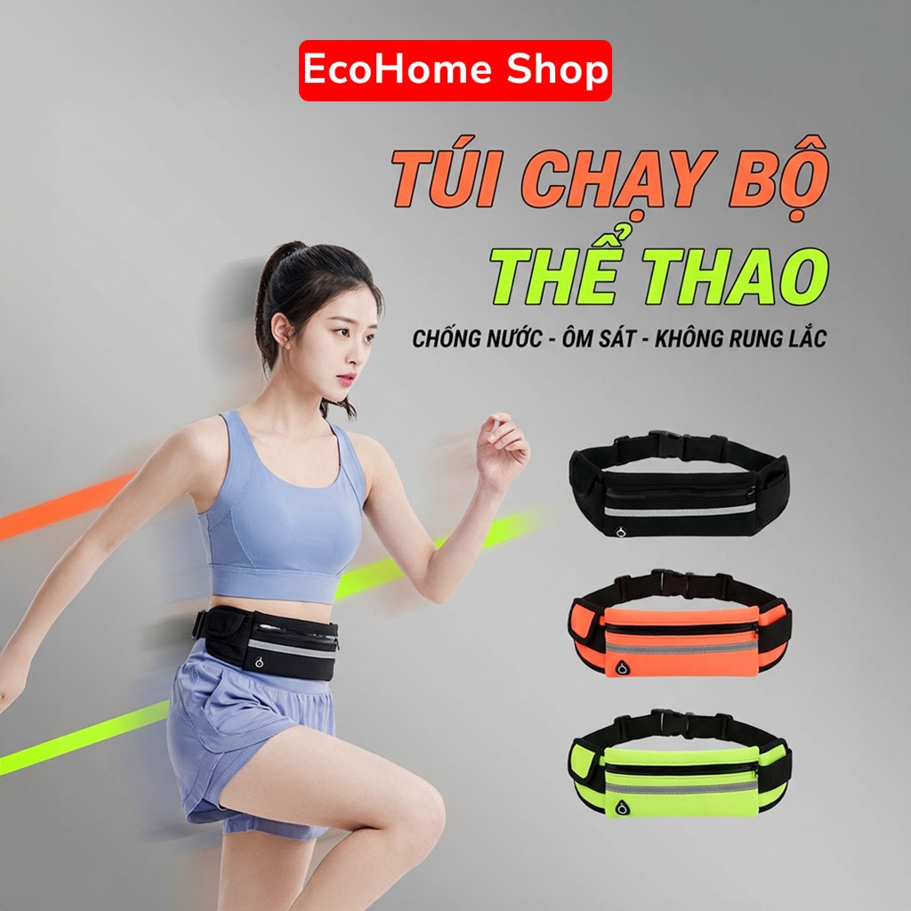 Túi Chạy Bộ Đi Xe Đạp Chống Nước Ôm Sát Cơ Thể, Đai Đeo Bụng Thể Thao Đựng Điện Thoại Nước Uống
