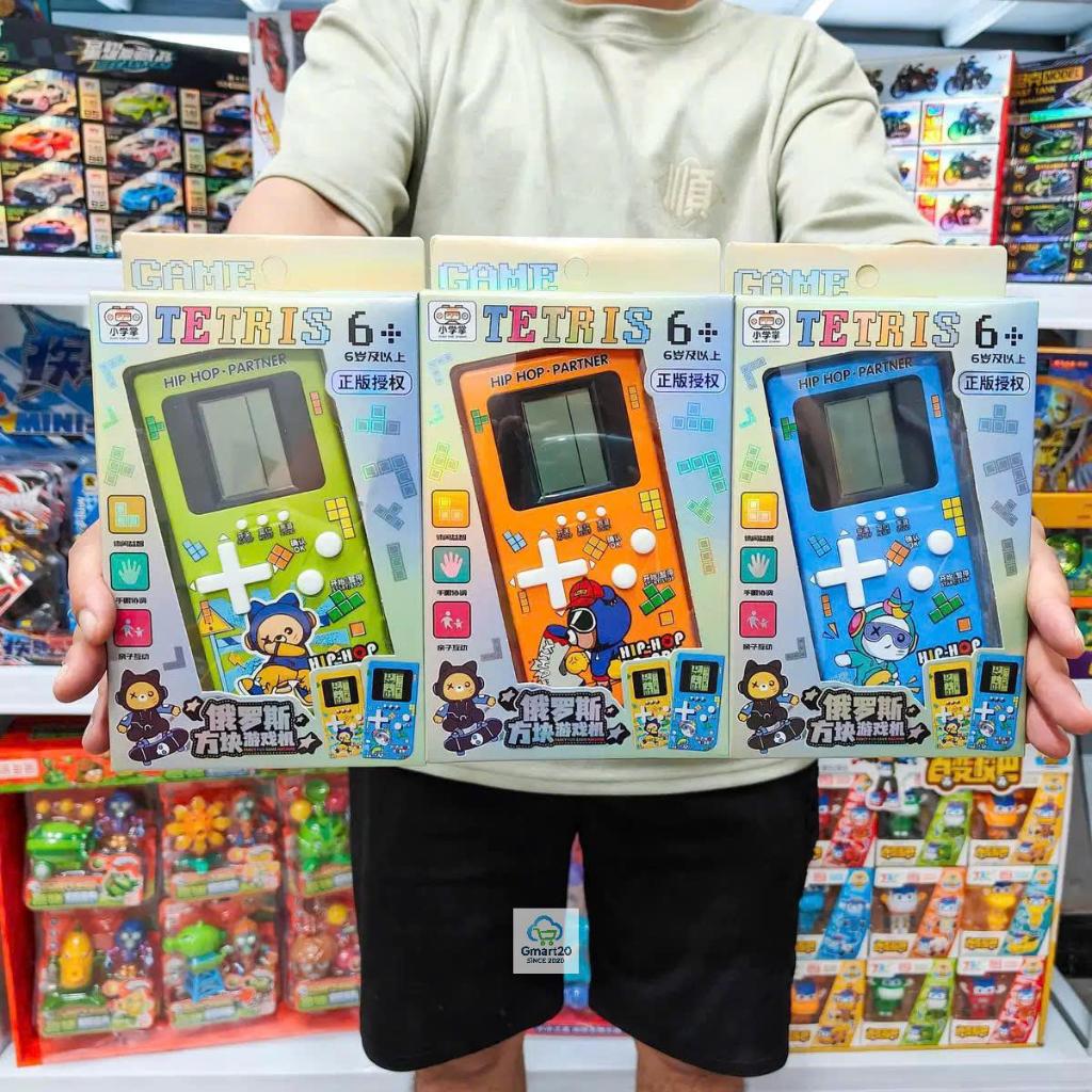 (Kèm pin) Máy bấm điện tử xếp gạch cầm tay, máy chơi game cầm tay xếp hình Brick Game, trò chơi xếp gạch huyền thoại