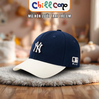 Nón mũ lưỡi trai cho bé trai màu xanh than và đen mix be phong cách thời trang Hàn Quốc