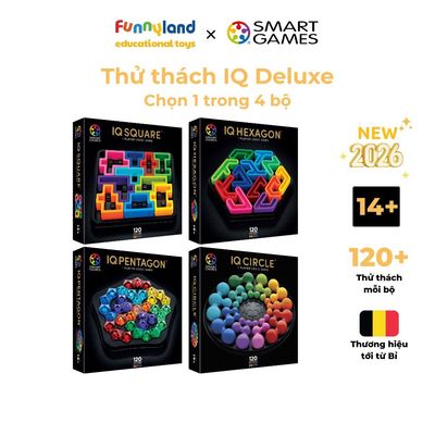 Đồ chơi trí tuệ SmartGames IQ Deluxe 14+, Thử thách xếp hình cao cấp - Chọn 1 trong 4 bộ