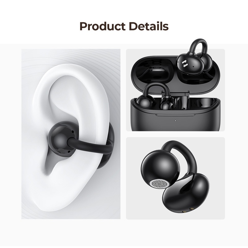 Tai Nghe Không Dây Havit OWS929 | Kiểu Dáng Open Ear Clip-On | Bluetooth 6.0 | BigBuy360 - bigbuy360.vn