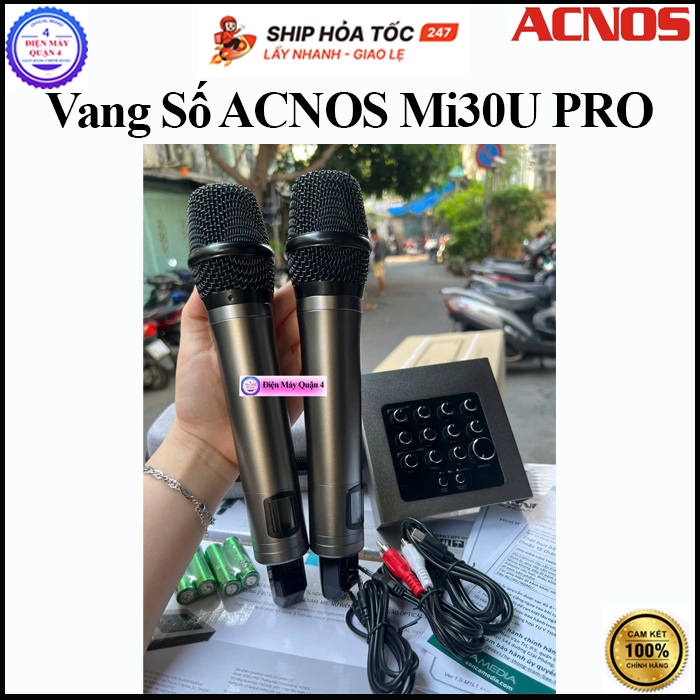 Mi30U PRO -- Vang số Acnos Mi30U PRO - Hàng chính hãng - Tích hợp nâng tiếng