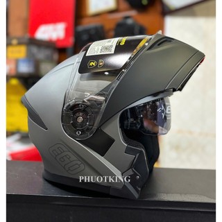 (BẢN MỚI - Tặng khăn) Mũ bảo hiểm EGO E9 lật hàm 2 kính chính hãng - PHUOTKING
