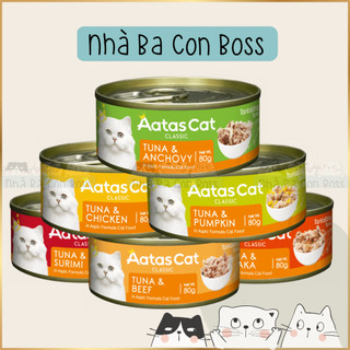 [Combo 12 Lon] Pate Cho Mèo Aatas 80g