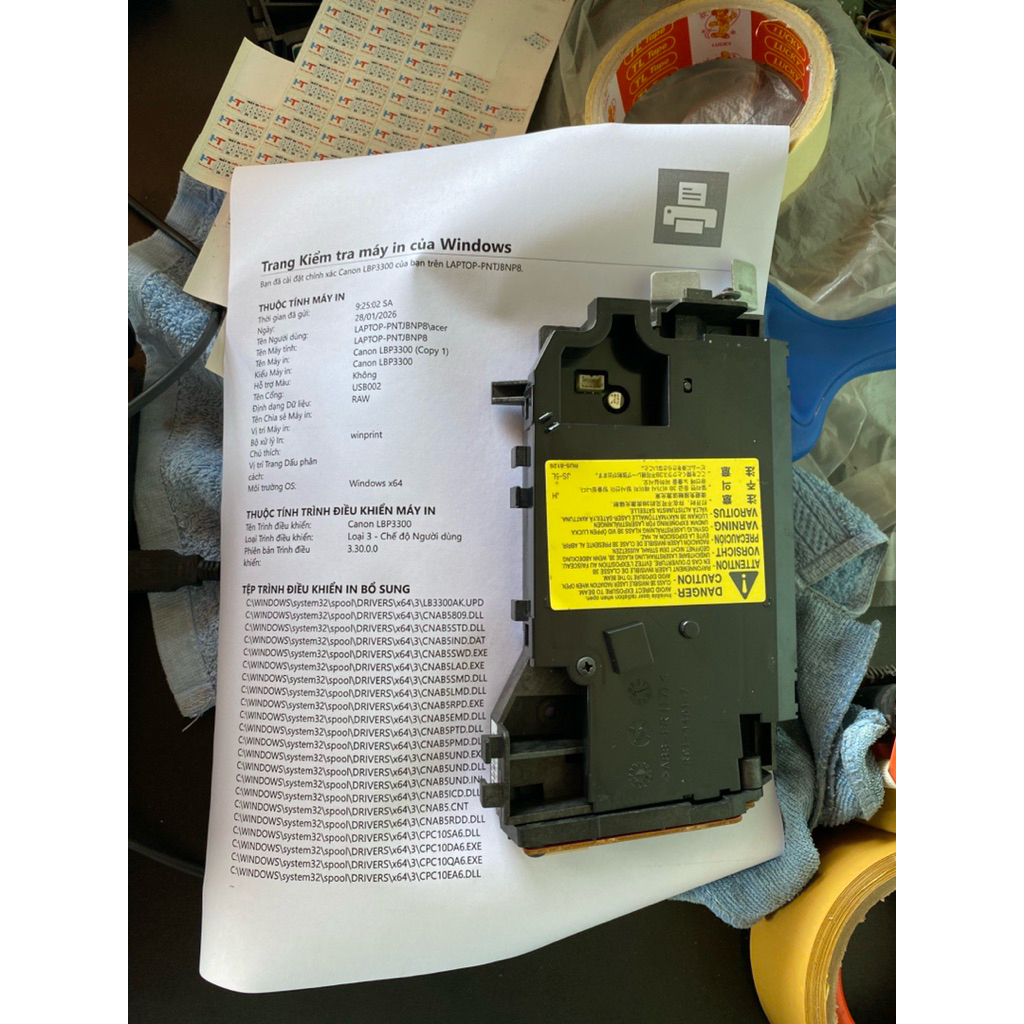 Hộp quang ( hộp laser) Canon 3300/ Hp1320/Hp1320N/HP1160