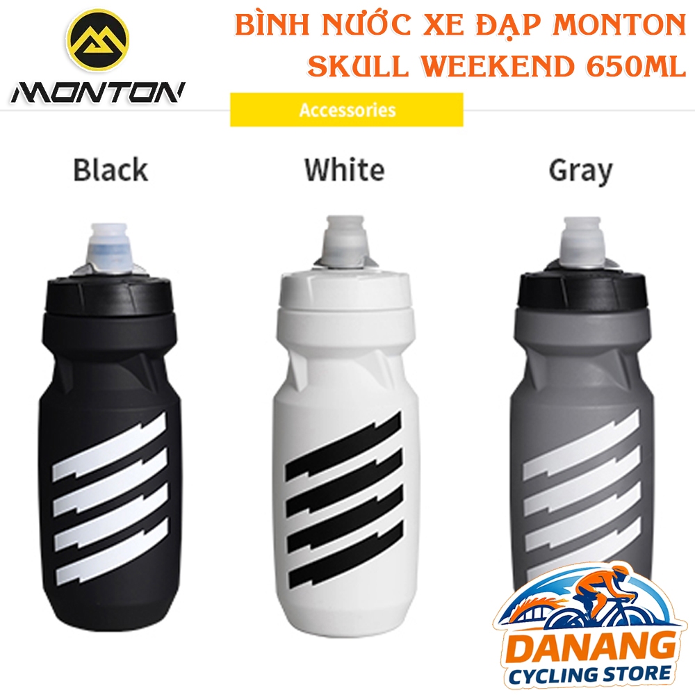 Bình Nước Đạp Xe MONTON Skull Weekend 650ml