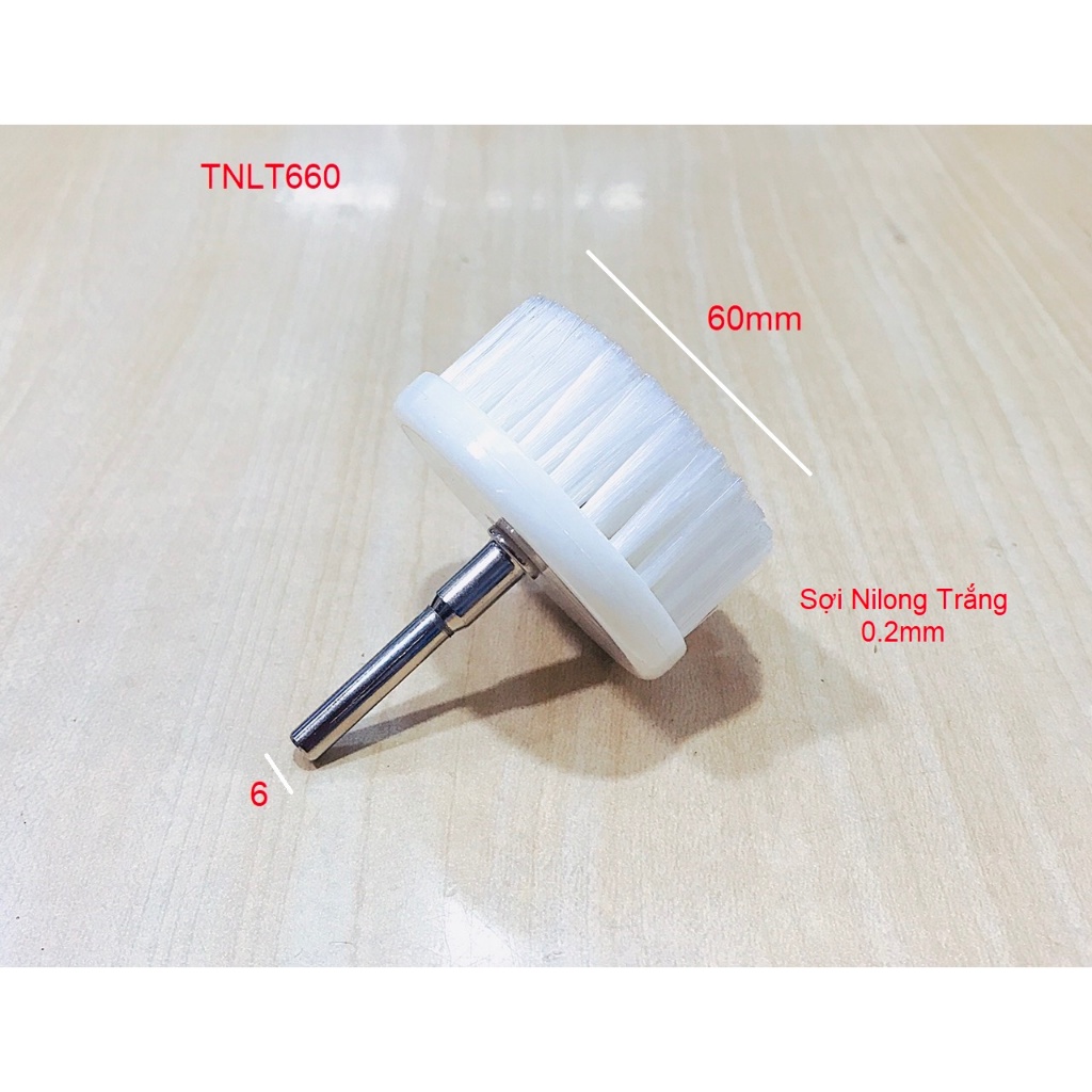 Chổi cước Nilong Trắng dạng T đánh bóng 6*60mm