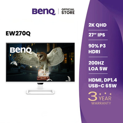 BenQ EW270Q_Màn hình giải trí, làm việc tại nhà 27 inch 2K QHD 200Hz USB-C