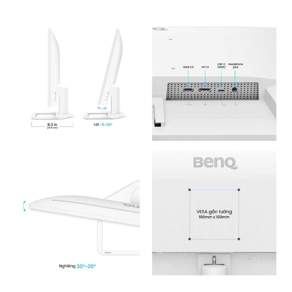 BenQ EW270Q_Màn hình giải trí, làm việc tại nhà 27 inch 2K QHD 200Hz USB-C | BigBuy360 - bigbuy360.vn