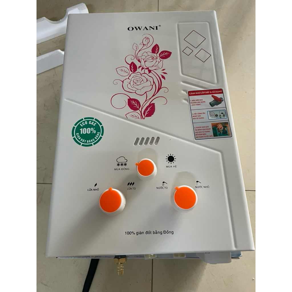 bình tắm nóng lạnh dùng gas Owwani / Hyoga