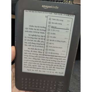 Máy đọc sách Amazon Kindle Keyboard 3 💥tặng kèm 1 CÁP DỮ LIỆU💥TẶNG file kho sách, truyện