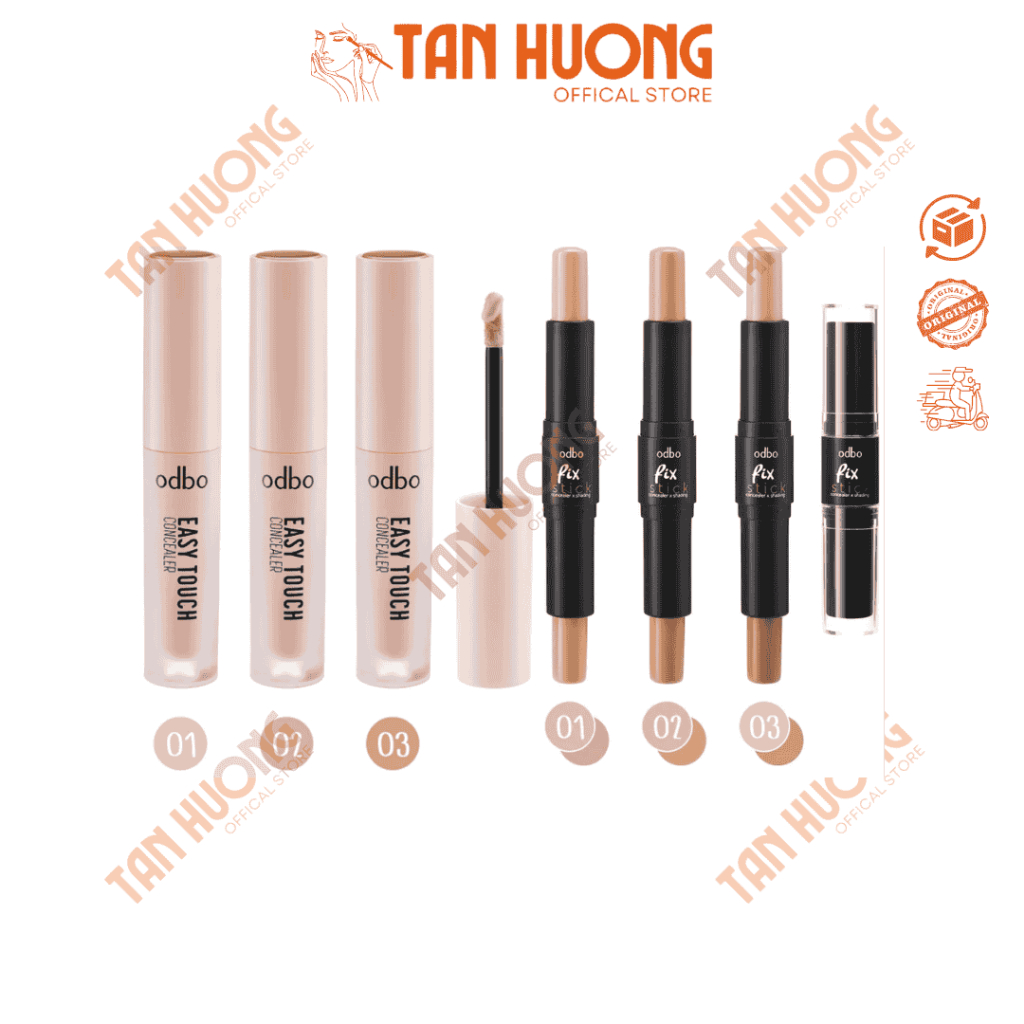 Kem che khuyết điểm Odbo Easy Touch Concealer OD424 FIX STICK CONCEALER & SHADING OD450