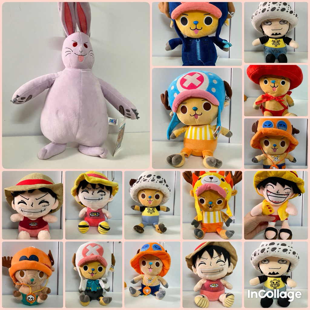 gấu bông  vua hải tặc Luffy choper nhiều mẫu