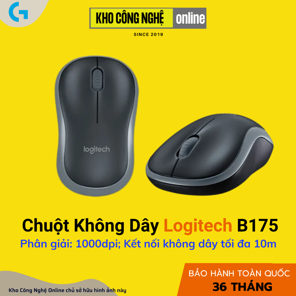 Chuột Không Dây Logitech B175 (Hàng Chính Hãng)