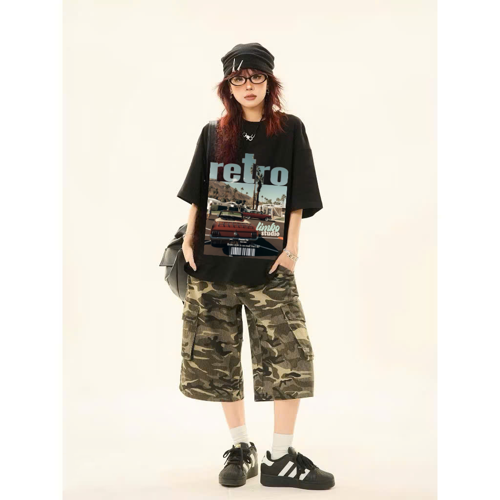 Áo thun “RETRO” Form Oversize Unisex Cotton 250GSM LIMBO STUDIO