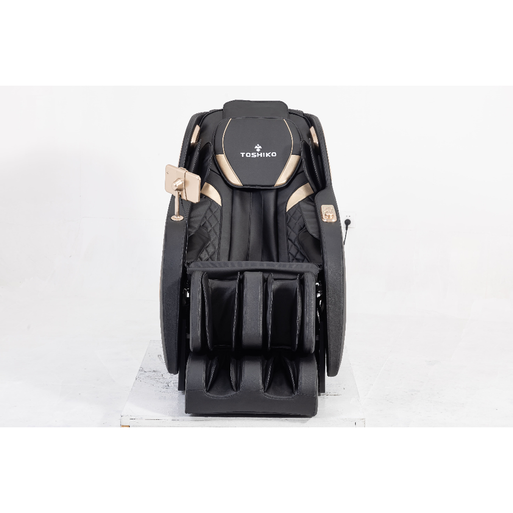 Ghế massage Toshiko T85 Pro con lăn 4D chuyên sâu, nhiệt hồng ngoại tân tiến mới