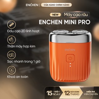 Máy cạo râu Enchen Mini Pro - chống nước - lưỡi dao tự mài - lưới kép linh hoạt - khoá an toàn - BH 12 tháng