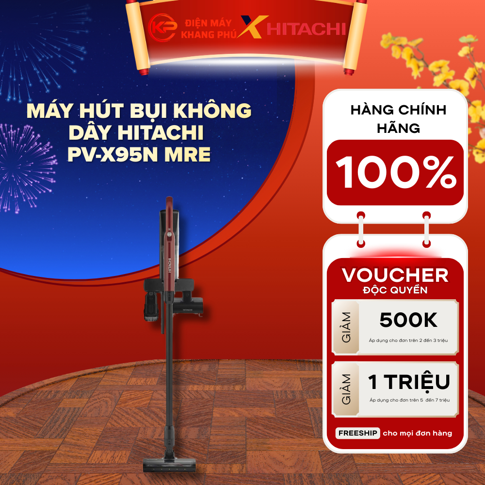 Máy Hút Bụi Không Dây Hitachi PV-X95N MRE