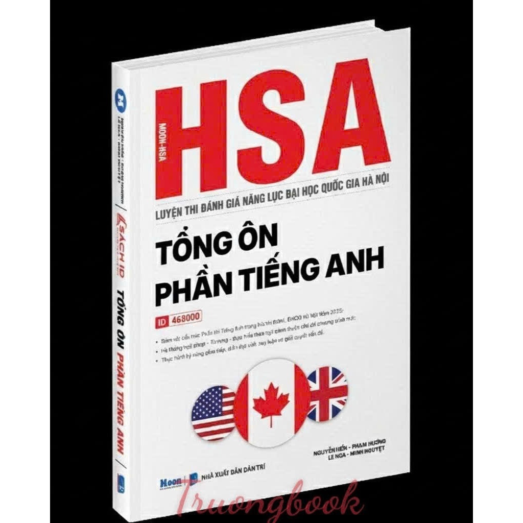 Sách - [HSA 2025] Tổng ôn Phần Tiếng Anh - Đánh giá năng lực Đại học quốc gia Hà Nội