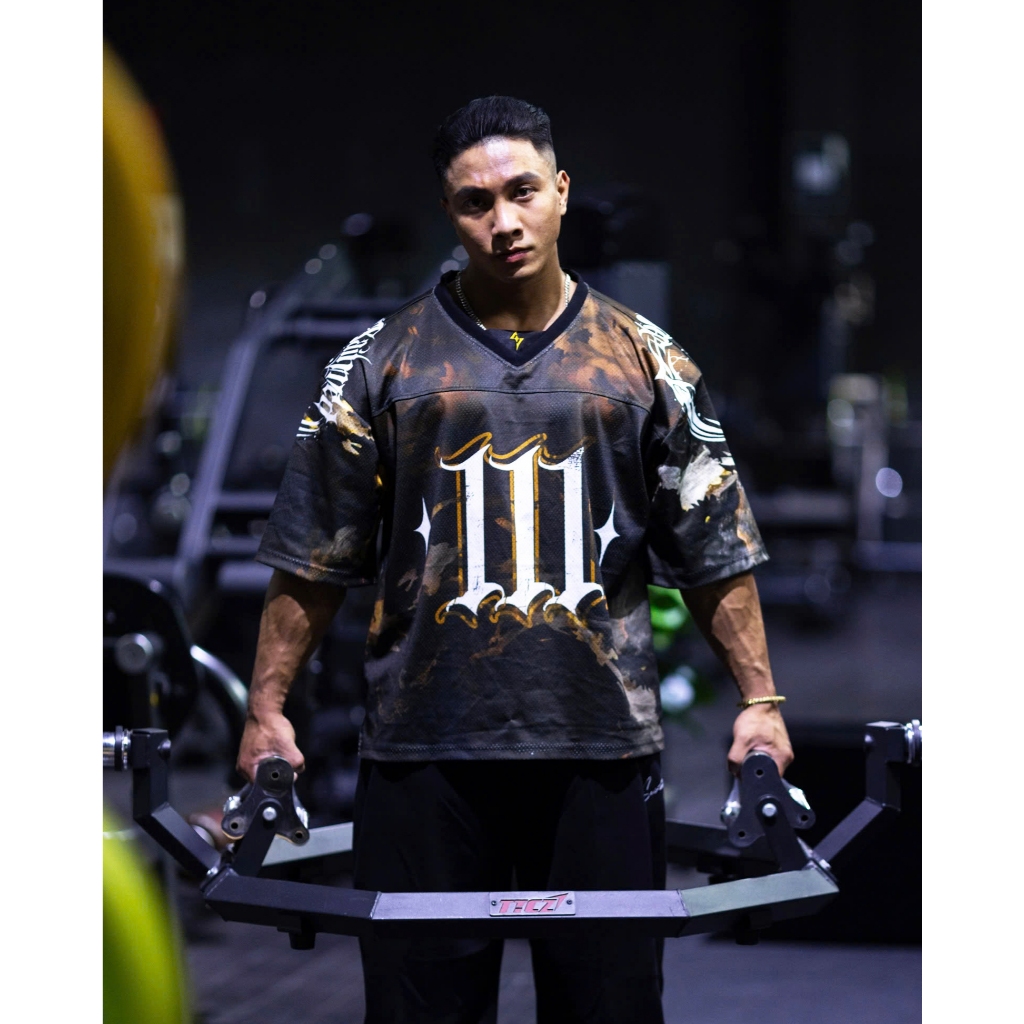 Áo thun Jersey 111 vải lưới form rộng GodLike Bigtee | SAINTED