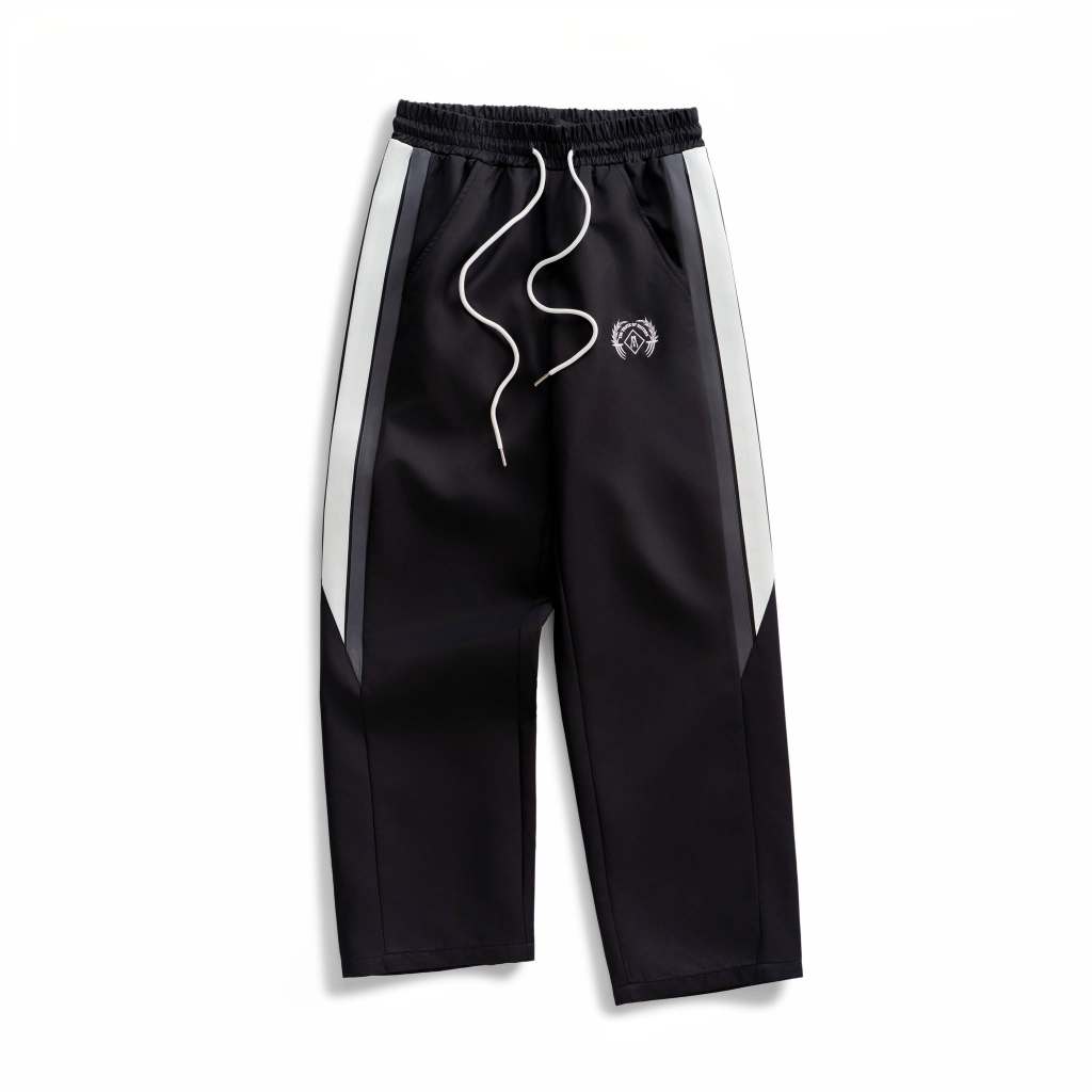Quần gió unisex MIKENCO Heritage Track Pant Black