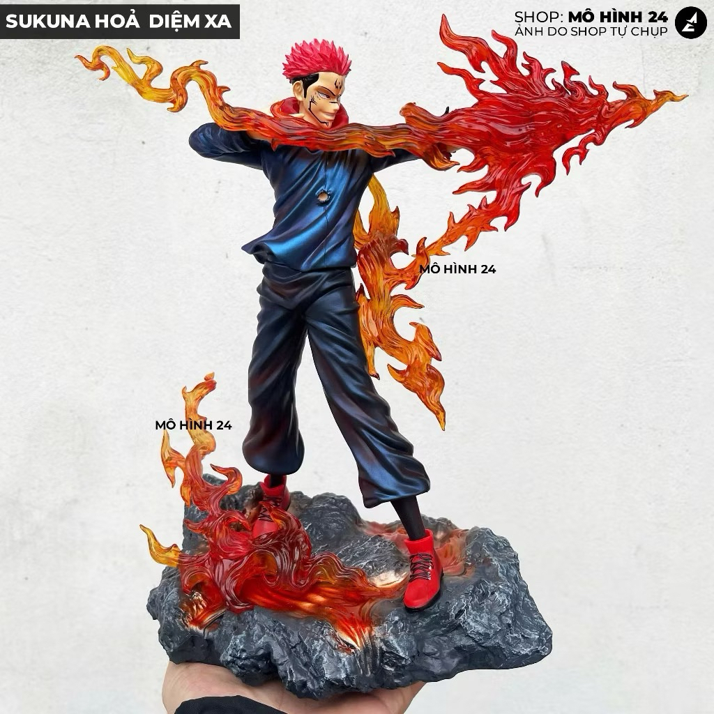 Mô hình Cao Cấp Sukuna Hoả Diệm Xa LK Studio 32cm figure JJK Jujutsu Kaisen Itadori hoá Sukuna vs Jo