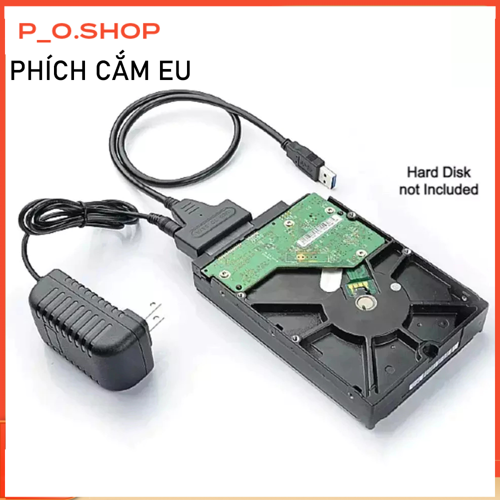 【🔥Rẻ】Dock Cắm Ổ Cứng 2.5 Inch, 3.5 Inch Chuẩn Sata - Cáp chuyển Sata sang USB 3.0 dùng HDD Laptop, SSD
