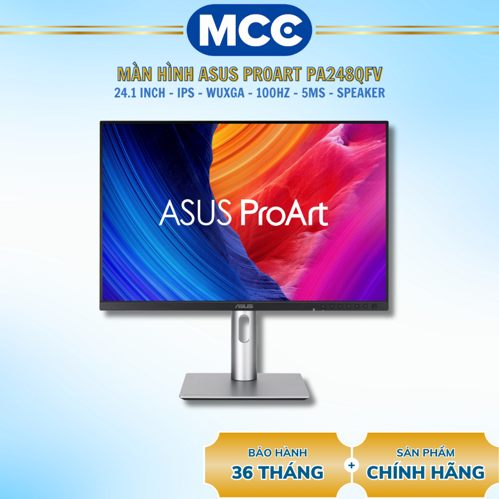 Màn Hình Đồ Họa ASUS ProArt PA248QFV (24.1 inch - IPS - WUXGA - 100Hz - 5ms - Speaker)