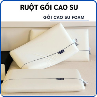 Gối cao su non cao cấp chống đau mỏi vai gáy mềm mại, thoáng khí kích thước 40x60cm