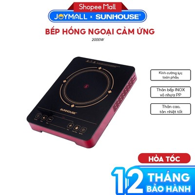 Bếp Hồng Ngoại Cảm Ứng Sunhouse SHD6014, Hàng Chính Hãng, Dùng Được Mọi Loại Nồi - JoyMall