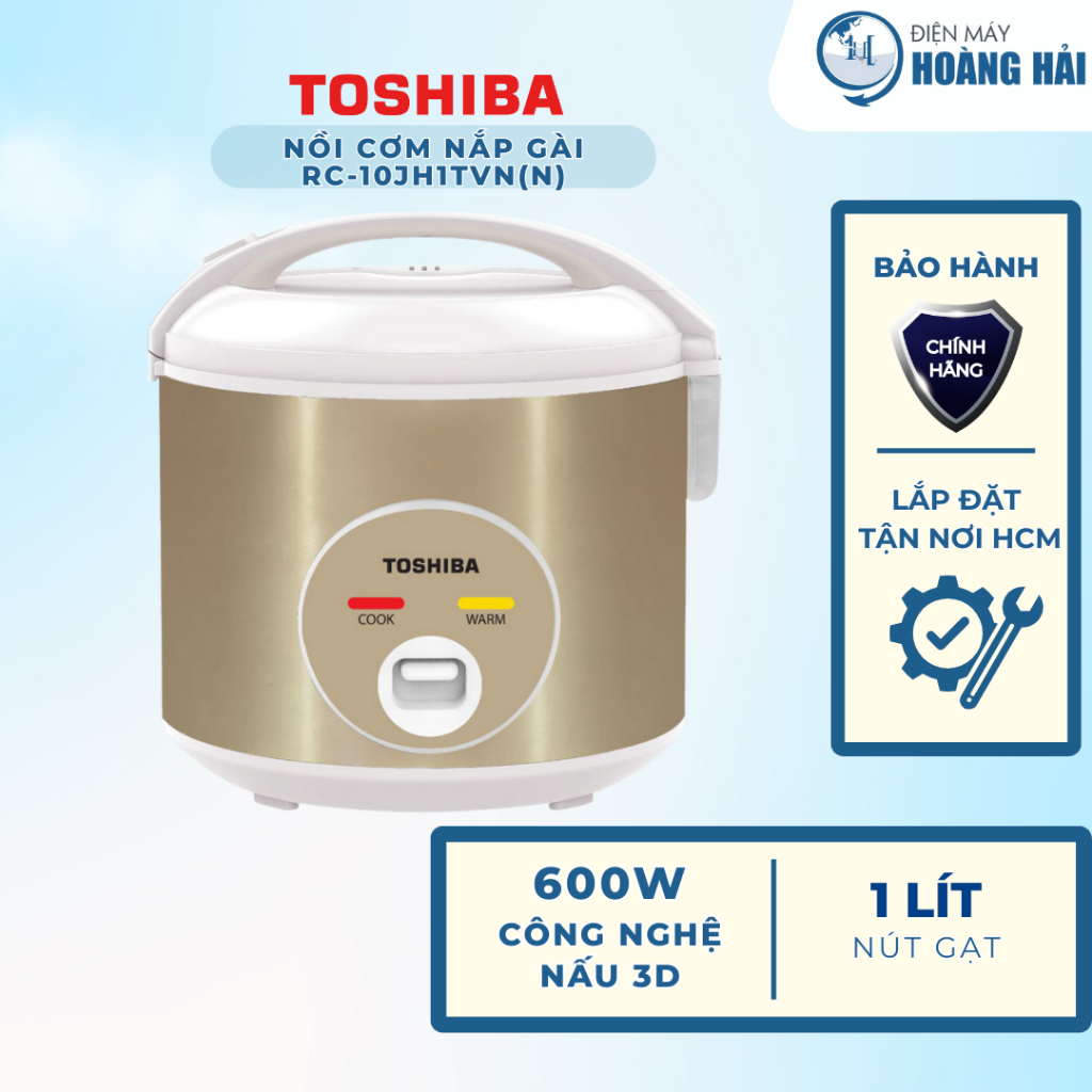 RC-10JH1TVN(N) | Nồi cơm nắp gài Toshiba 1 lít RC-10JH1TVN(N) - Hàng chính hãng 100%