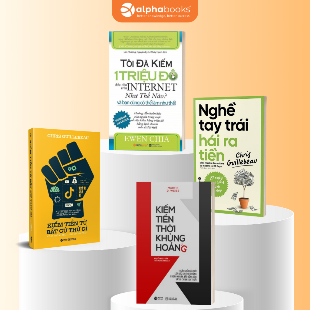 Combo 4 Cuốn:Kiếm Tiền Thời Khủng Hoảng+Nghề Tay Trái Kiếm Ra Tiền+Kiểm Tiền Từ Bất Cứ Thứ Gì+Tối Đã