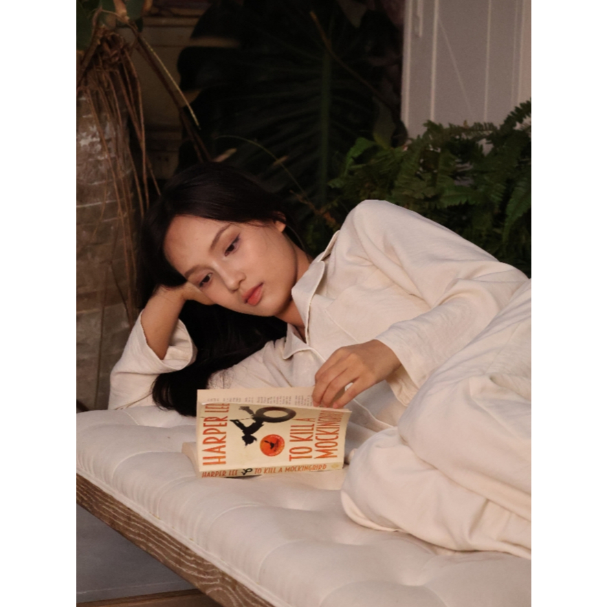 Set Đồ Ngủ Pijama Dài Tay - Noa Pajama Set - Form Suông Rộng - Vải Vân Mây Mềm Mịn