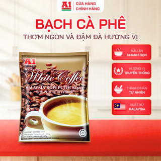 Bạch Cà Phê A1 Malaysia 600g (15 Gói) – Cà Phê Trắng 3in1 Thơm Ngon Đậm Vị