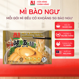 Mì Bào Ngư A1 Malaysia 150g – Mì Ăn Liền Cao Cấp Có Bào Ngư