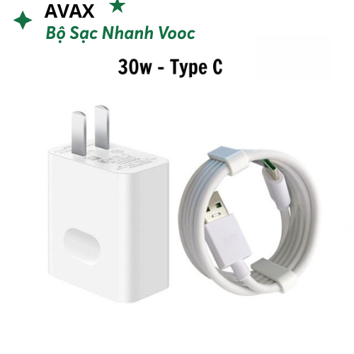 Sạc nhanh Vooc 30W 33w,củ sạc và cáp hỗ trợ công nghệ Dart,VOOC các dòng Oppo,Realme,Oneplus