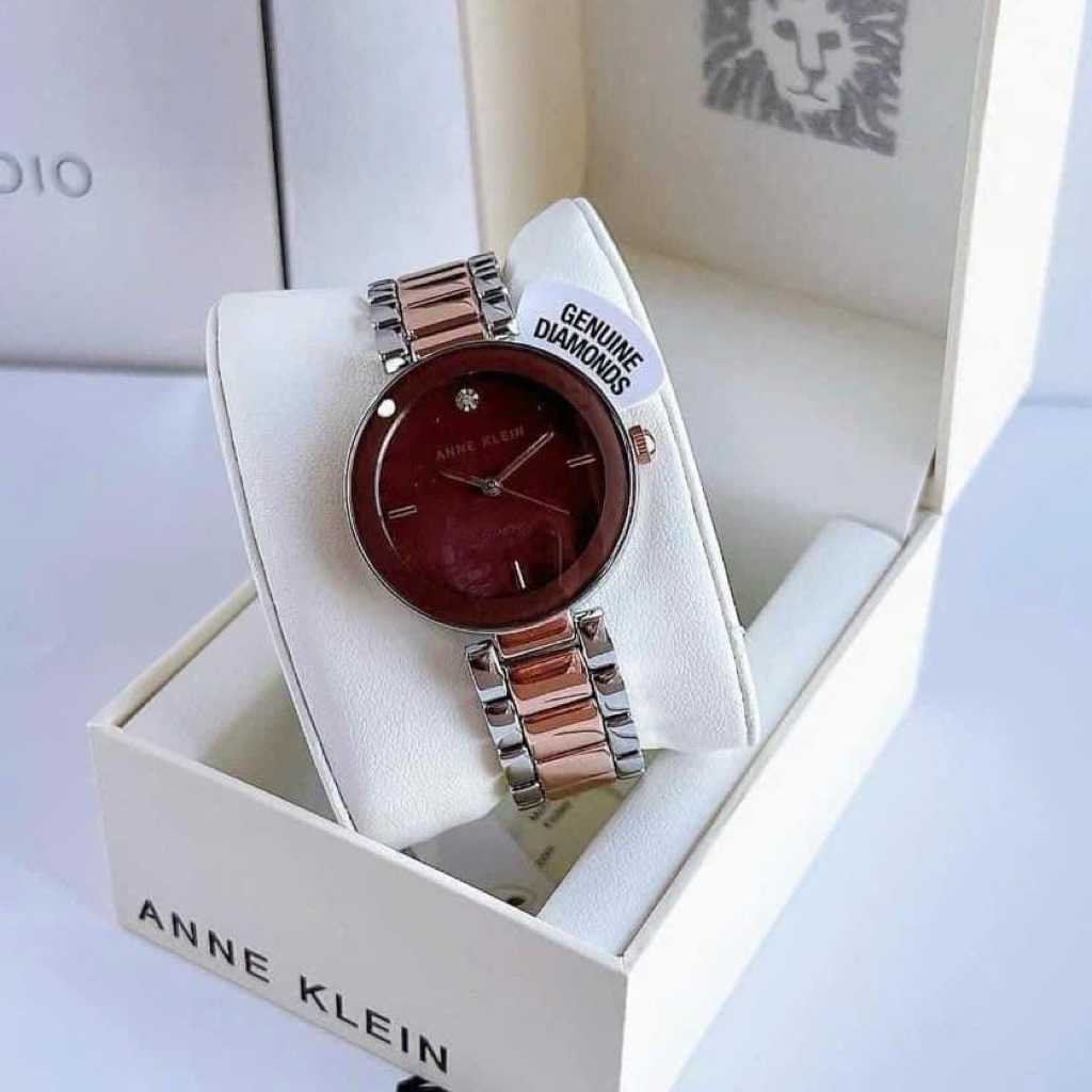 Đồng hồ nữ dây thép Anne Klein Quartz AK/1363BNRT